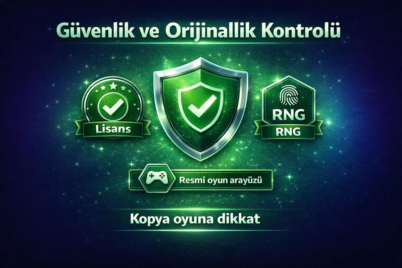 Guvenlik ve orijinallik kontrol isaretleri